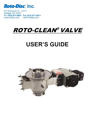 roto clean valve users guide image